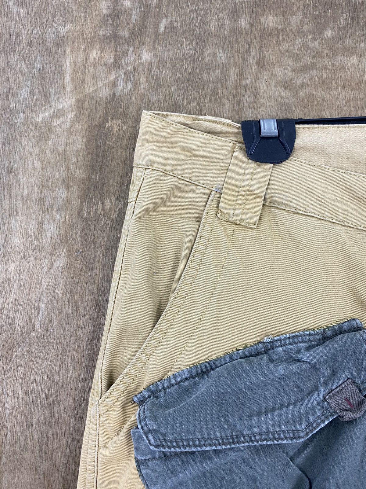 Japanese Brand DL Matchstick Reconstructed Patchwork Cargo Pants #W1779DL Size US 35 - 4 Thumbnail