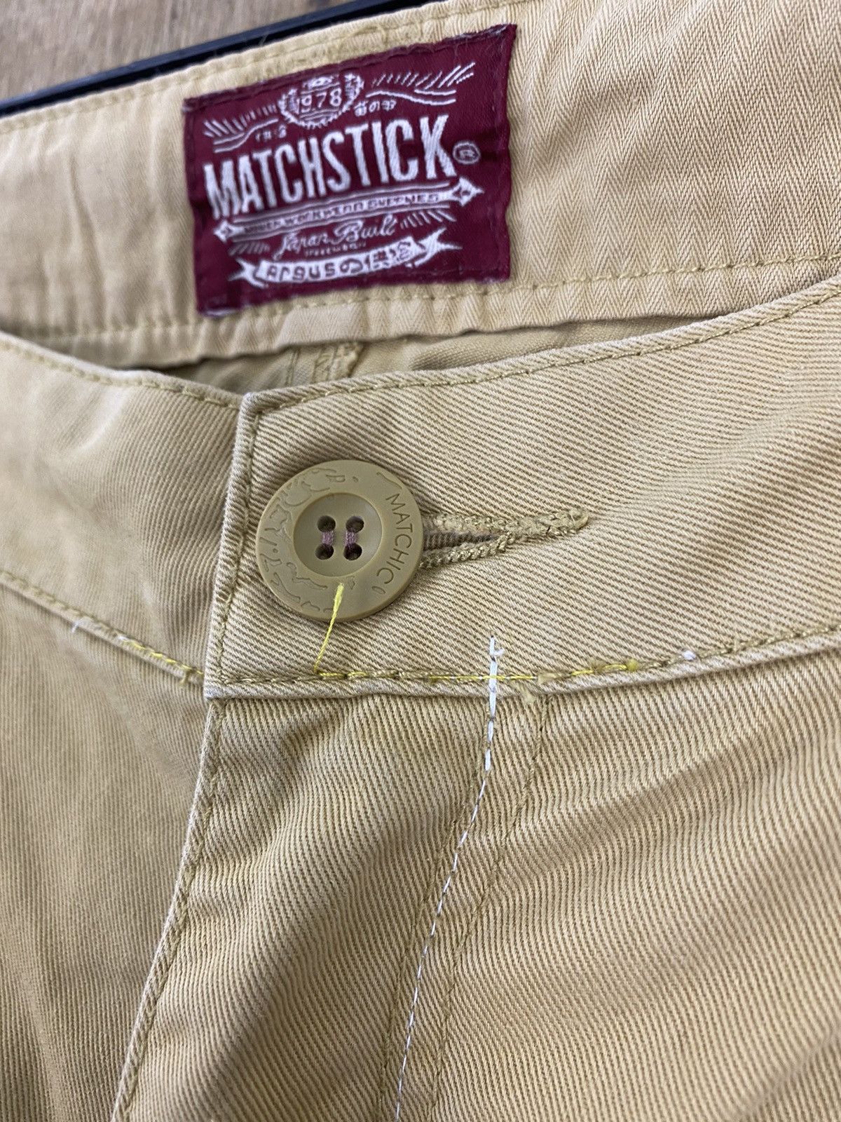 Japanese Brand DL Matchstick Reconstructed Patchwork Cargo Pants #W1779DL Size US 35 - 23 Thumbnail
