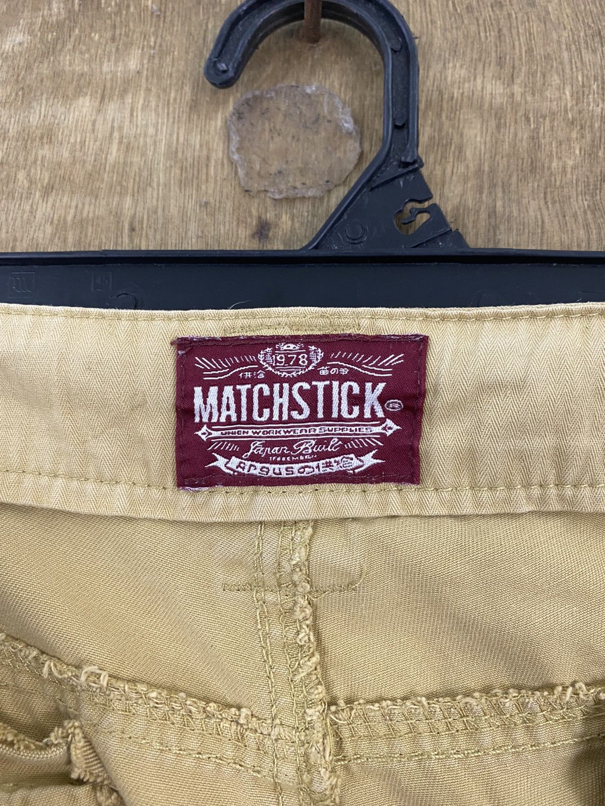 Japanese Brand DL Matchstick Reconstructed Patchwork Cargo Pants #W1779DL Size US 35 - 20 Thumbnail