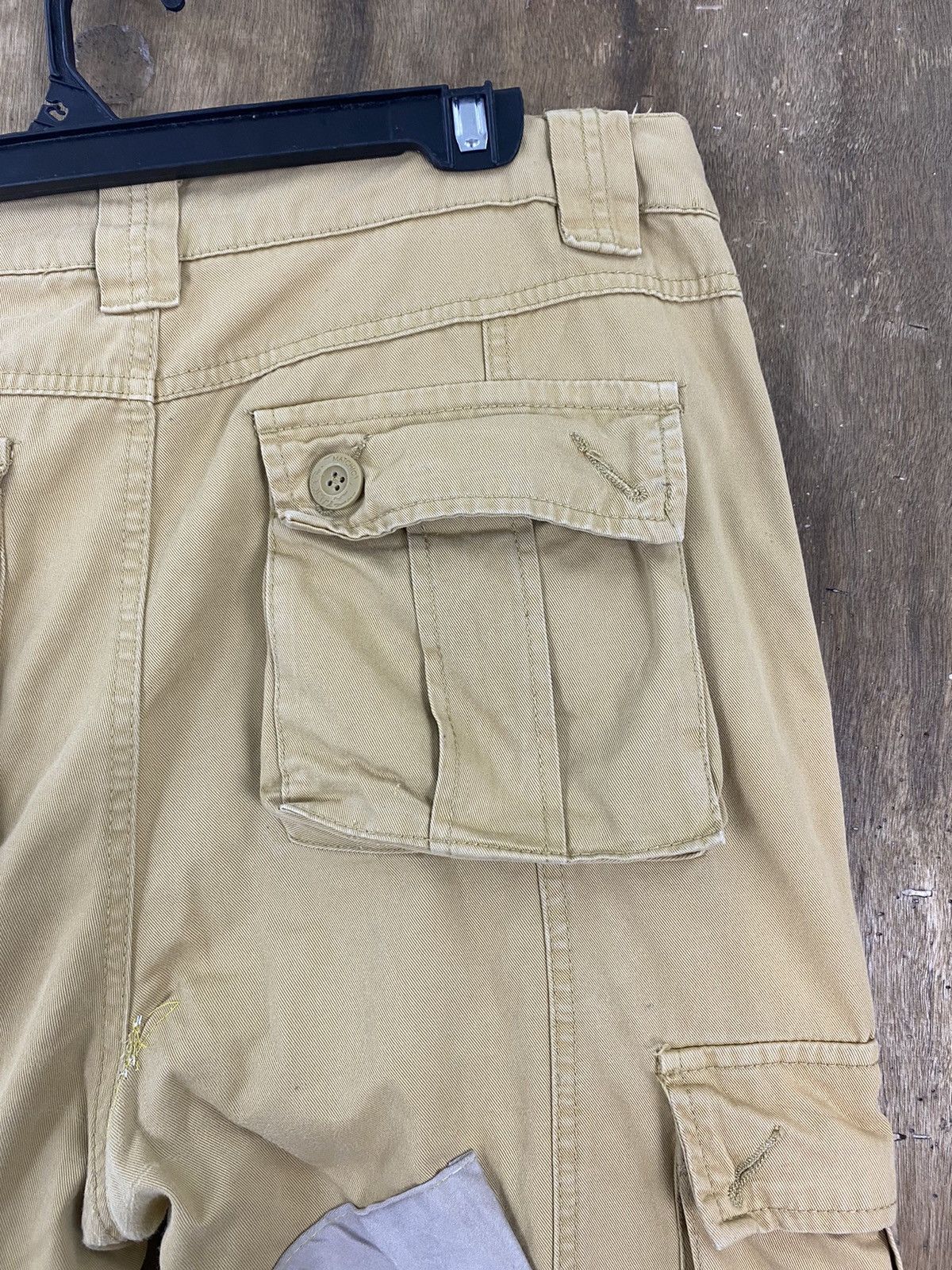 Japanese Brand DL Matchstick Reconstructed Patchwork Cargo Pants #W1779DL Size US 35 - 17 Thumbnail