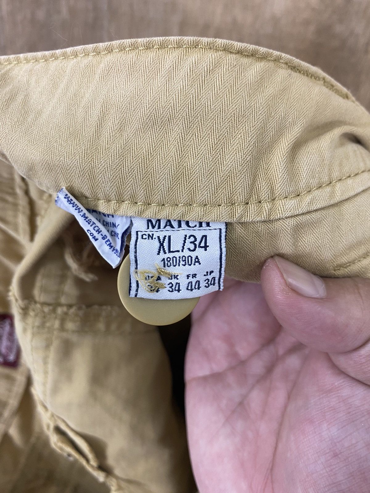 Japanese Brand DL Matchstick Reconstructed Patchwork Cargo Pants #W1779DL Size US 35 - 22 Thumbnail