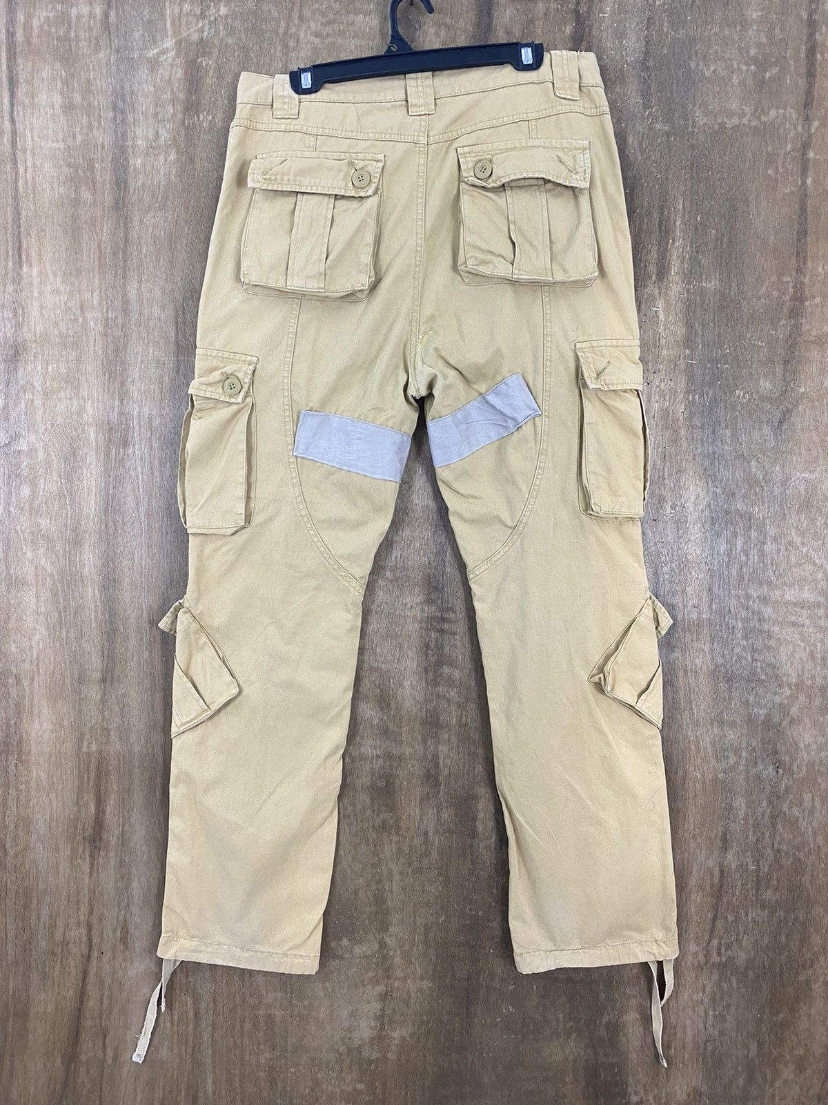 Japanese Brand DL Matchstick Reconstructed Patchwork Cargo Pants #W1779DL Size US 35 - 13 Thumbnail