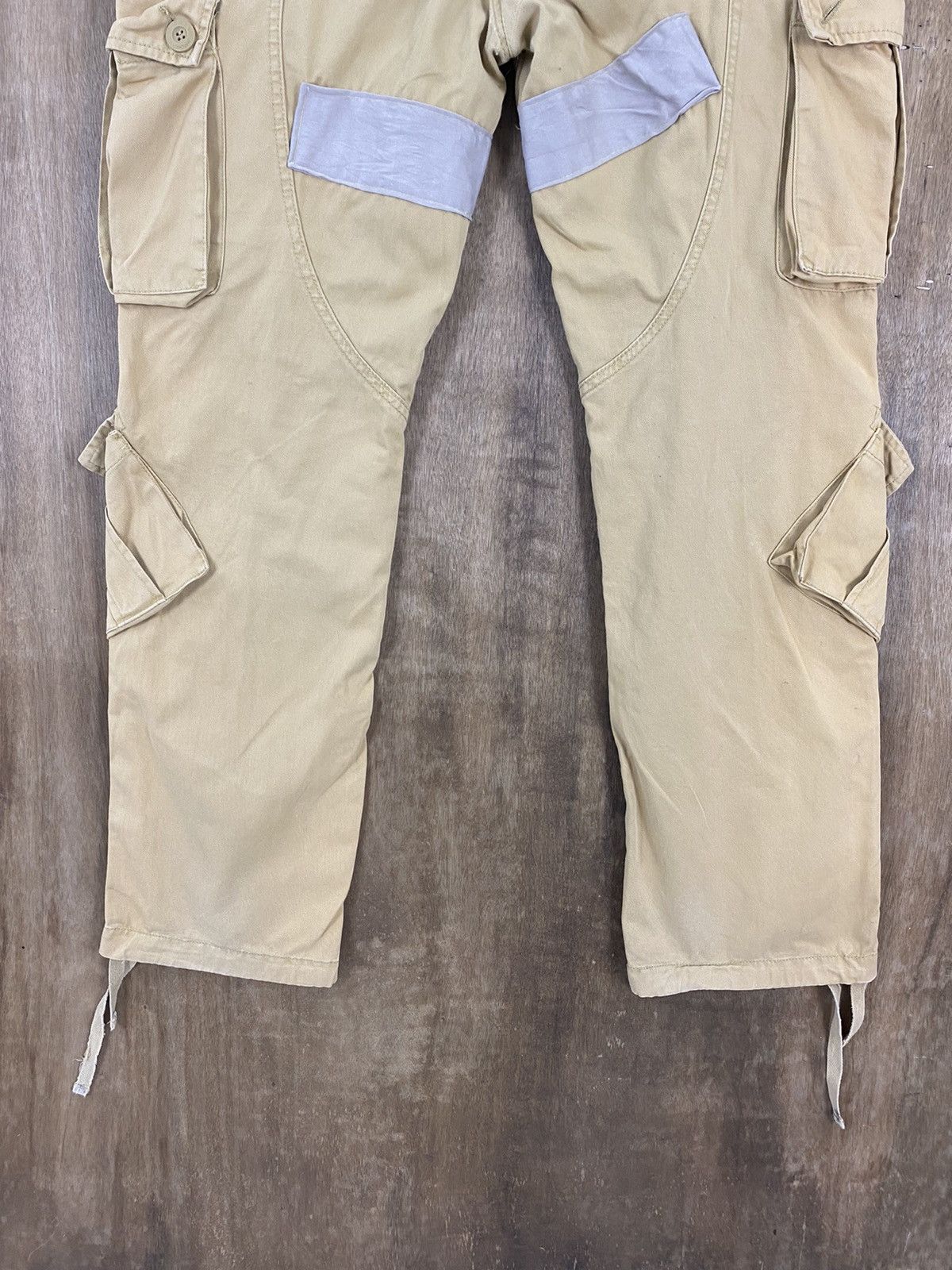 Japanese Brand DL Matchstick Reconstructed Patchwork Cargo Pants #W1779DL Size US 35 - 15 Thumbnail