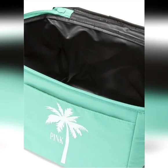 Pink PINK VS Palm Tree Soft Beach Cooler Bag Size ONE SIZE - 3 Thumbnail