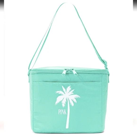Pink PINK VS Palm Tree Soft Beach Cooler Bag Size ONE SIZE - 1 Thumbnail