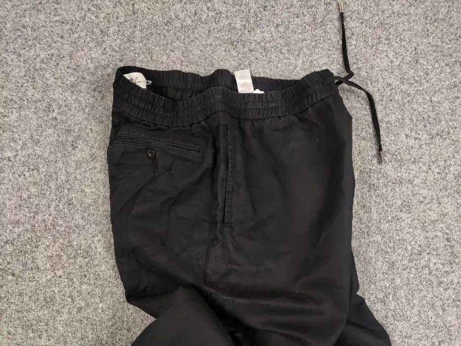 Mr P. Mr P. Porter Designer Black Cropped Mens Lined Cotton Pants Size US 34 / EU 50 - 2 Thumbnail