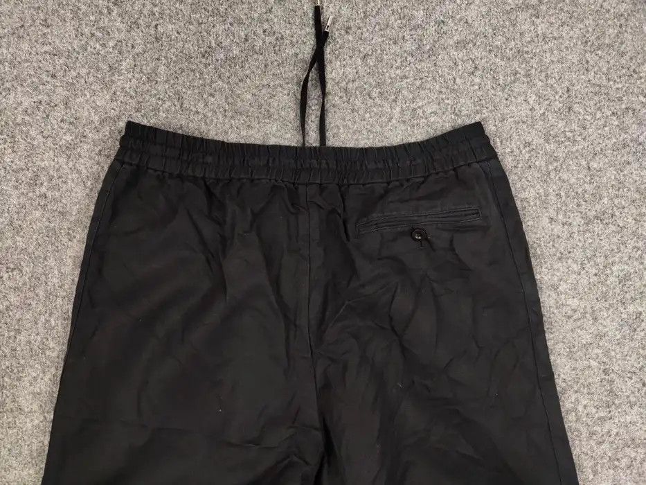 Mr P. Mr P. Porter Designer Black Cropped Mens Lined Cotton Pants Size US 34 / EU 50 - 6 Thumbnail