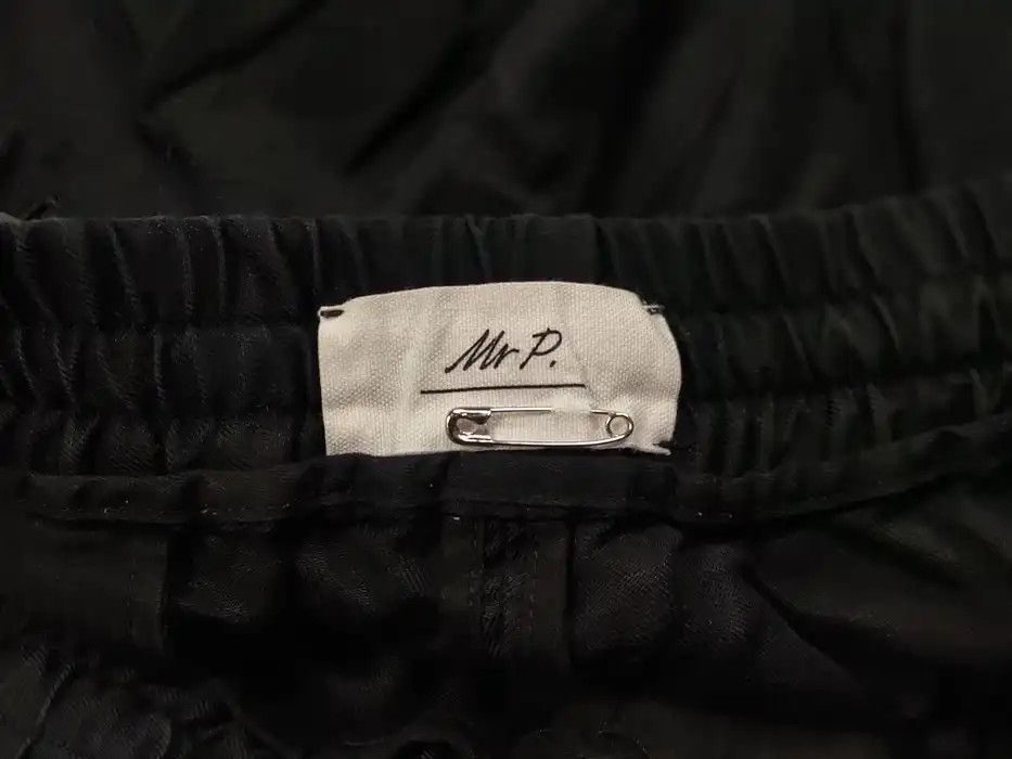 Mr P. Mr P. Porter Designer Black Cropped Mens Lined Cotton Pants Size US 34 / EU 50 - 8 Thumbnail