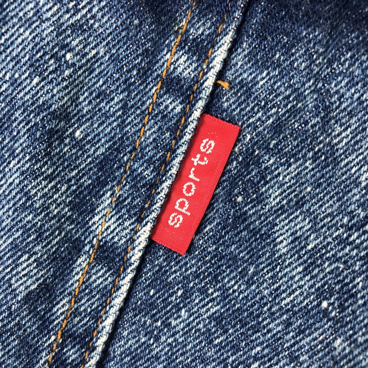 Japanese Brand Vintage 90's Denim Jacket Nice Design by Gaz & Electricite Size US L / EU 52-54 / 3 - 11 Thumbnail
