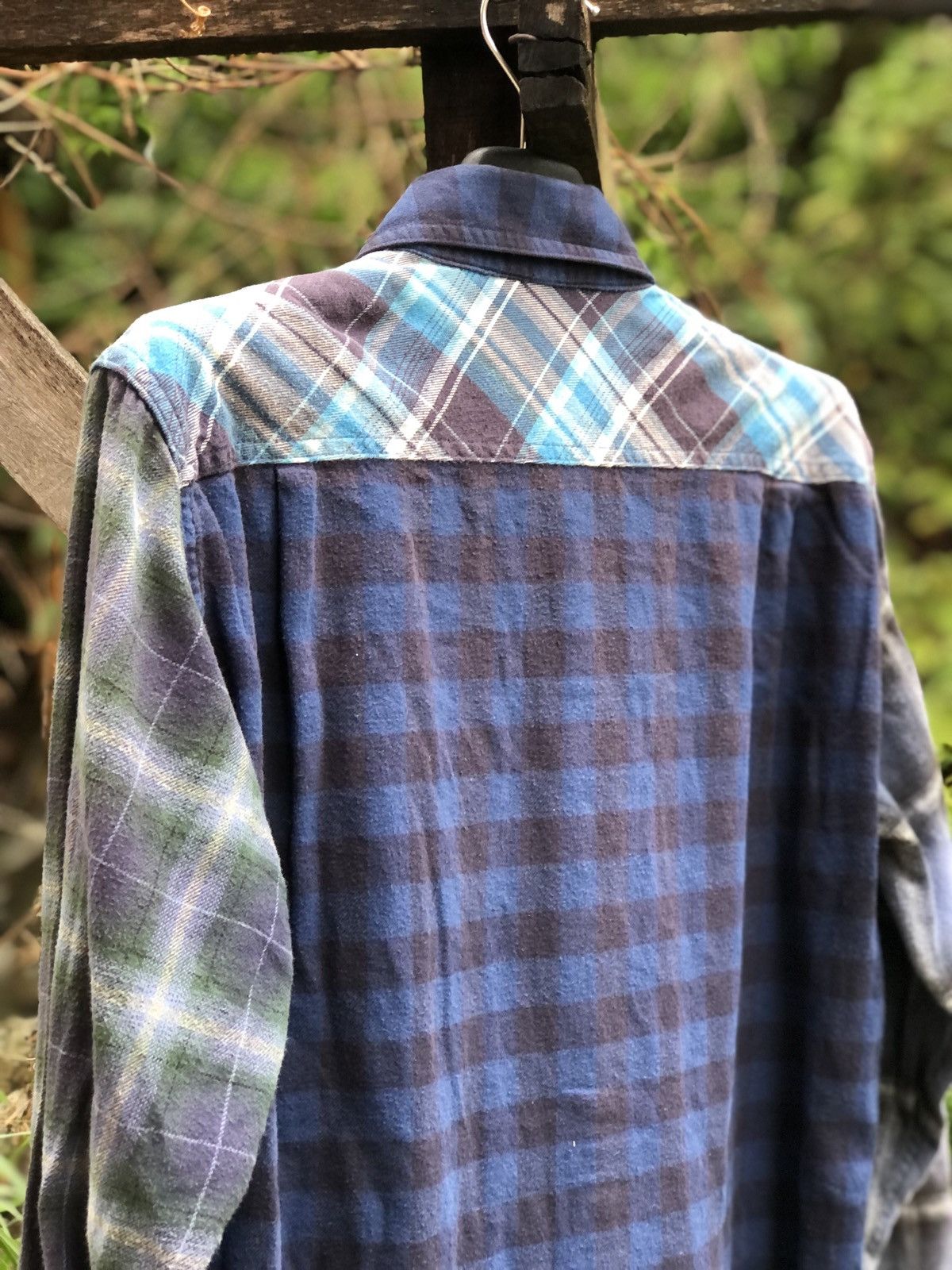 Uniqlo Uniqlo Flannel Multi Shadow Plaid Travis Scott Style Shirts Size US S / EU 44-46 / 1 - 5 Thumbnail