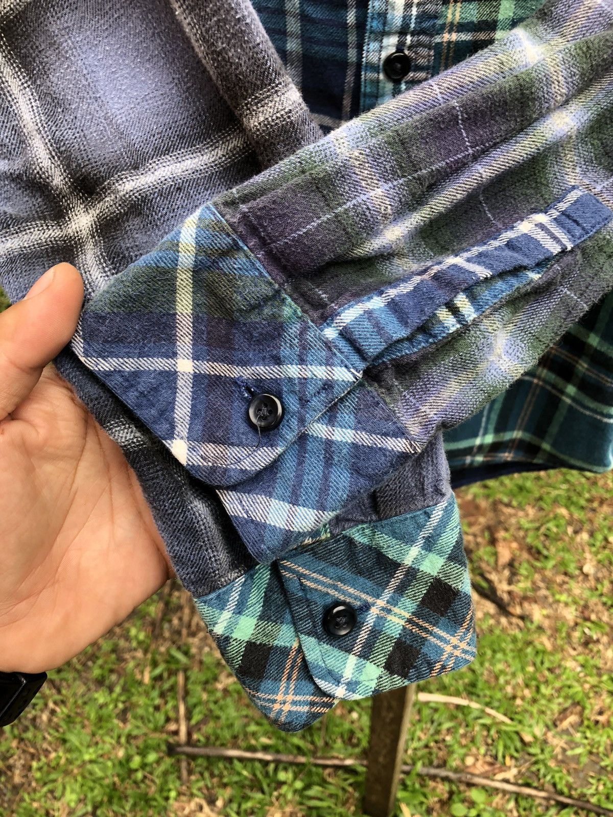 Uniqlo Uniqlo Flannel Multi Shadow Plaid Travis Scott Style Shirts Size US S / EU 44-46 / 1 - 10 Thumbnail