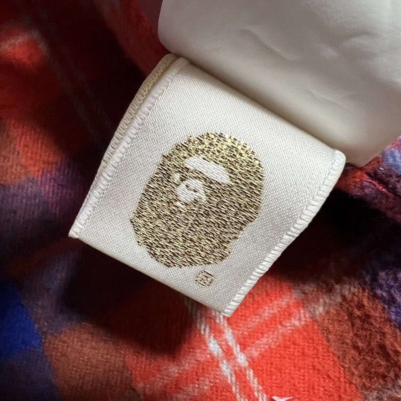 Bape BAPE APE HEAD Puffer vest beige/Red check Size US M / EU 48-50 / 2 - 7 Thumbnail