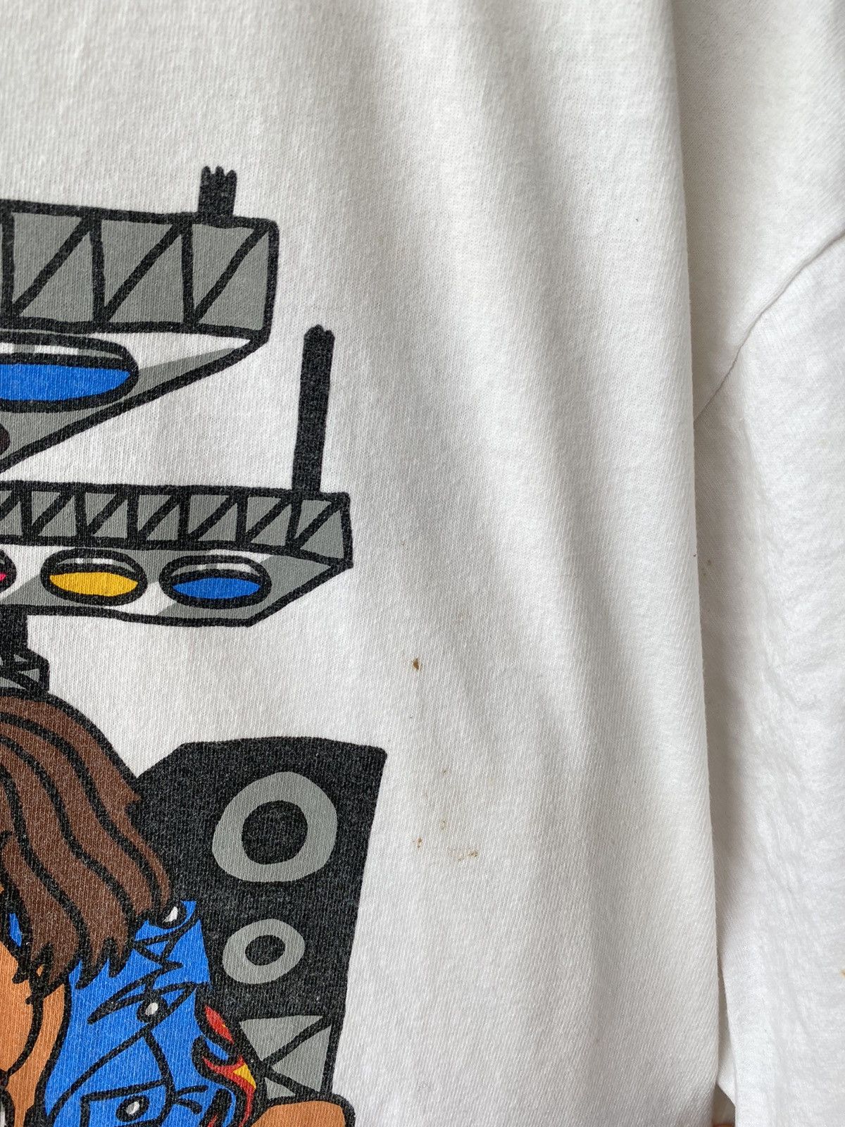Band Tees Vintage 90s B’Z Japanese Guitarist Tak Matsumoto White Tee Size US XL / EU 56 / 4 - 8 Thumbnail