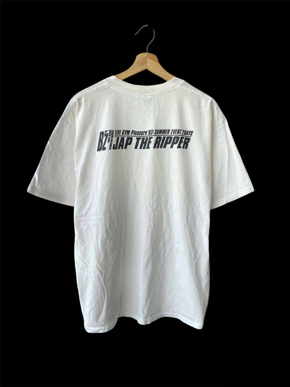 Band Tees Vintage 90s B’Z Japanese Guitarist Tak Matsumoto White Tee Size US XL / EU 56 / 4 - 2 Thumbnail