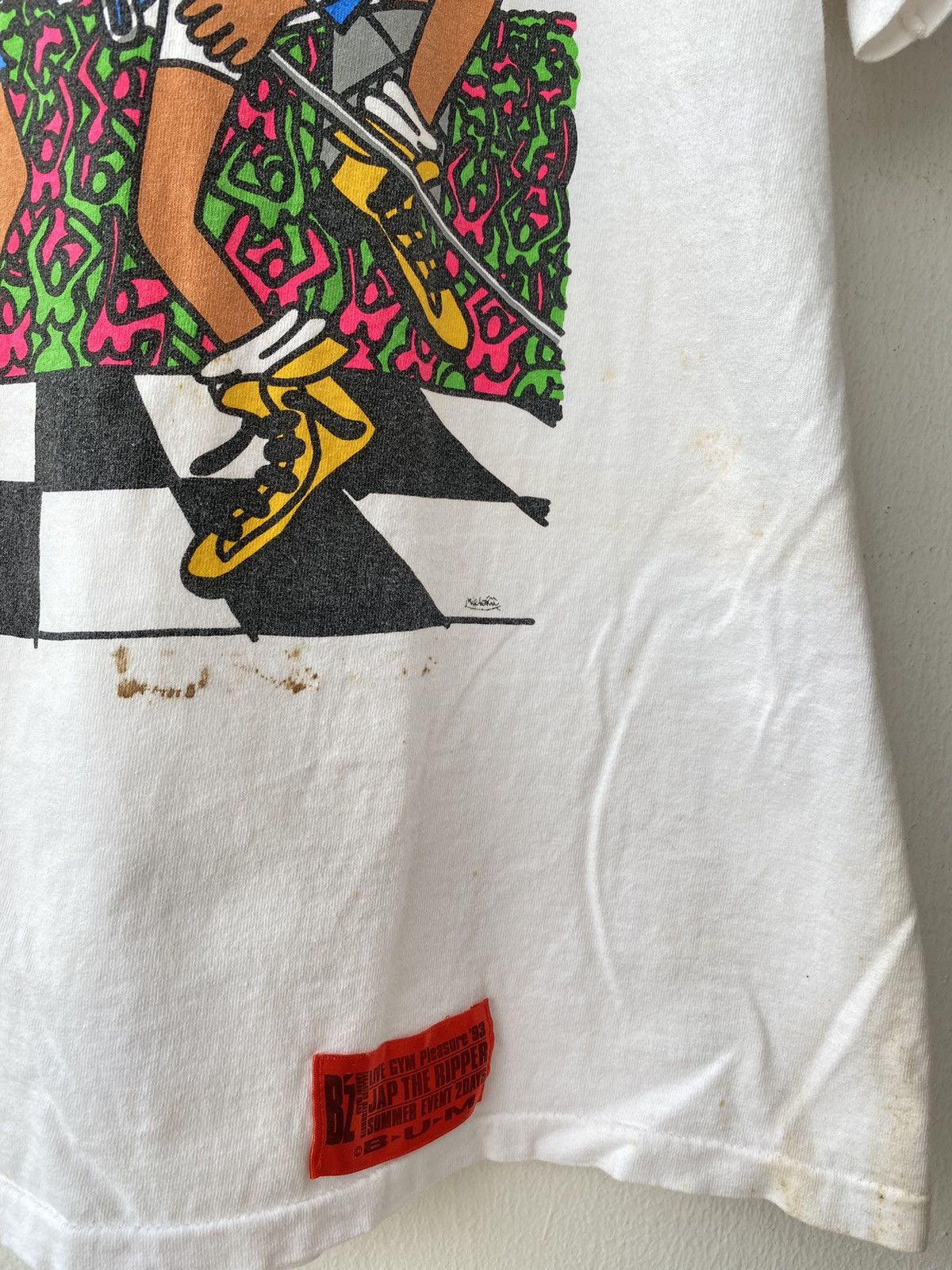 Band Tees Vintage 90s B’Z Japanese Guitarist Tak Matsumoto White Tee Size US XL / EU 56 / 4 - 10 Thumbnail