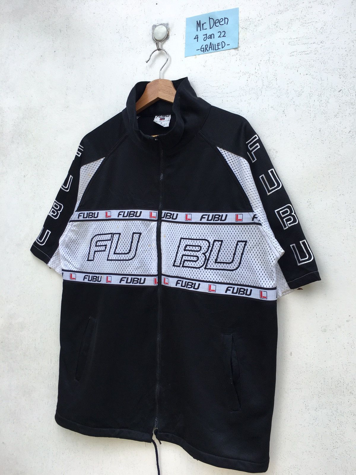 Fubu Rare Vintage FUBU Big Logo Zip Up Shirt Size US XL / EU 56 / 4 - 3 Thumbnail