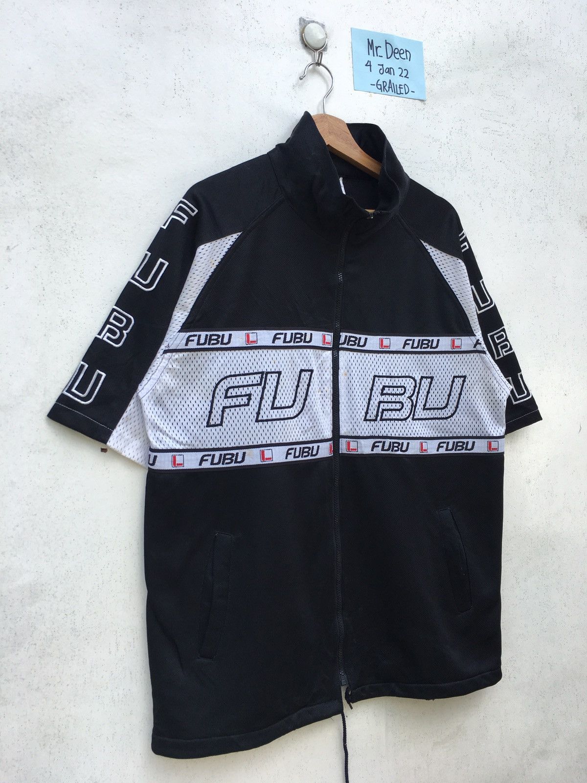 Fubu Rare Vintage FUBU Big Logo Zip Up Shirt Size US XL / EU 56 / 4 - 2 Thumbnail