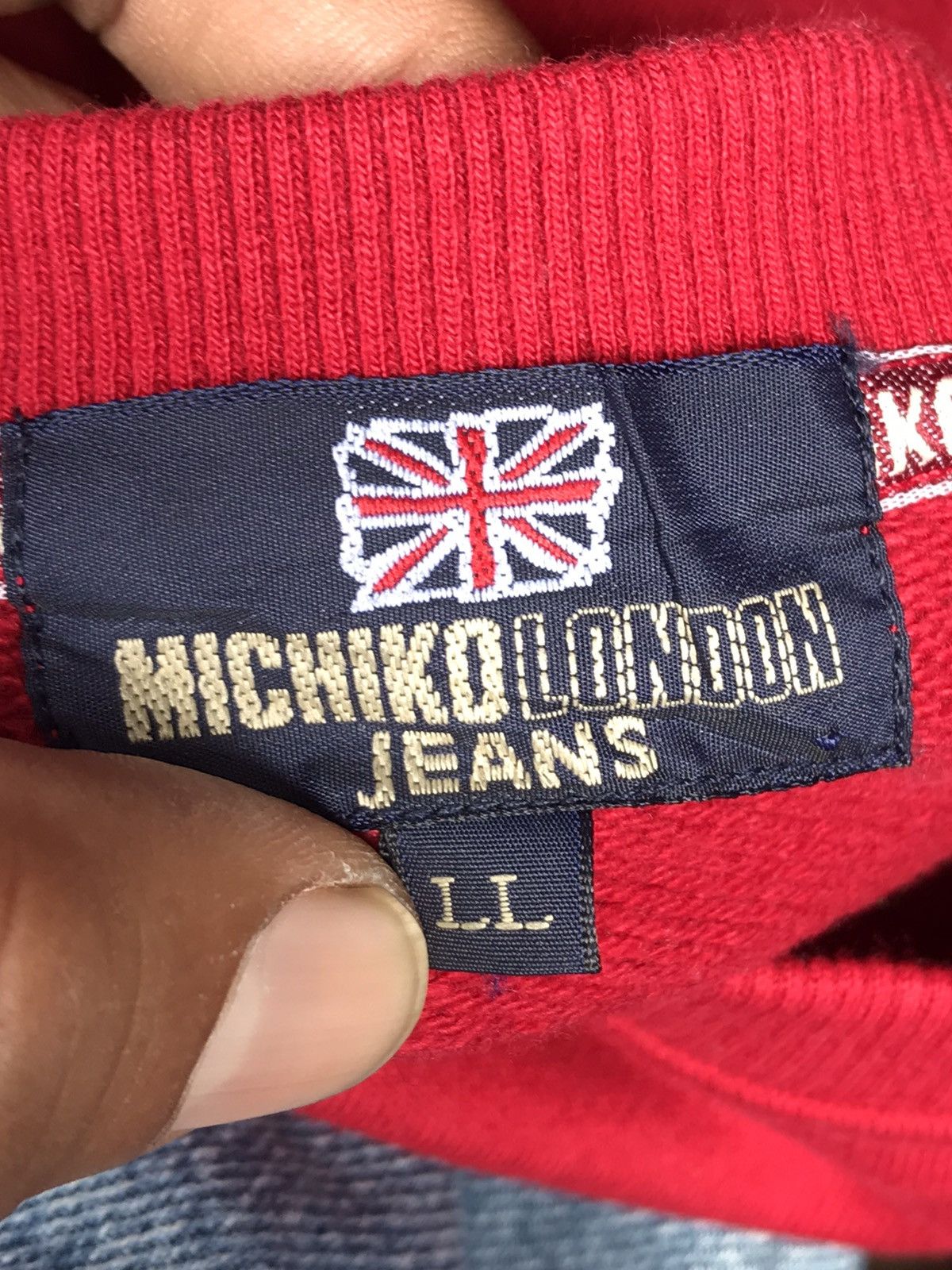 Michiko Koshino London Michiko London Jeans Big Logo Sweatshirt Size US L / EU 52-54 / 3 - 5 Thumbnail