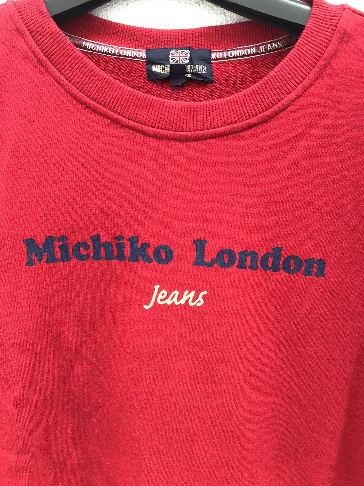 Michiko Koshino London Michiko London Jeans Big Logo Sweatshirt Size US L / EU 52-54 / 3 - 2 Thumbnail