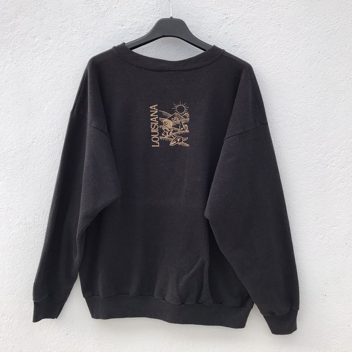 Native × Vintage Vintage Made In Usa Native Indian Big Logo Sweatshirt Size US XL / EU 56 / 4 - 2 Thumbnail