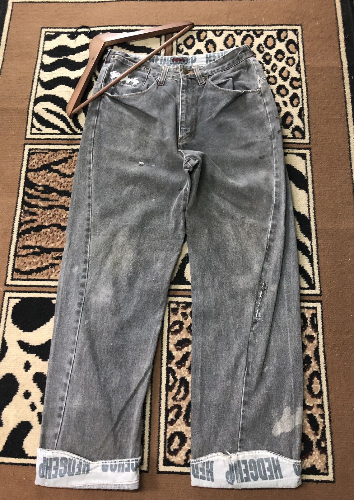 Vintage VINTAGE HED GEHOP COMING FROM NY DISTRESSED DENIM Size US 30 / EU 46 - 7 Thumbnail