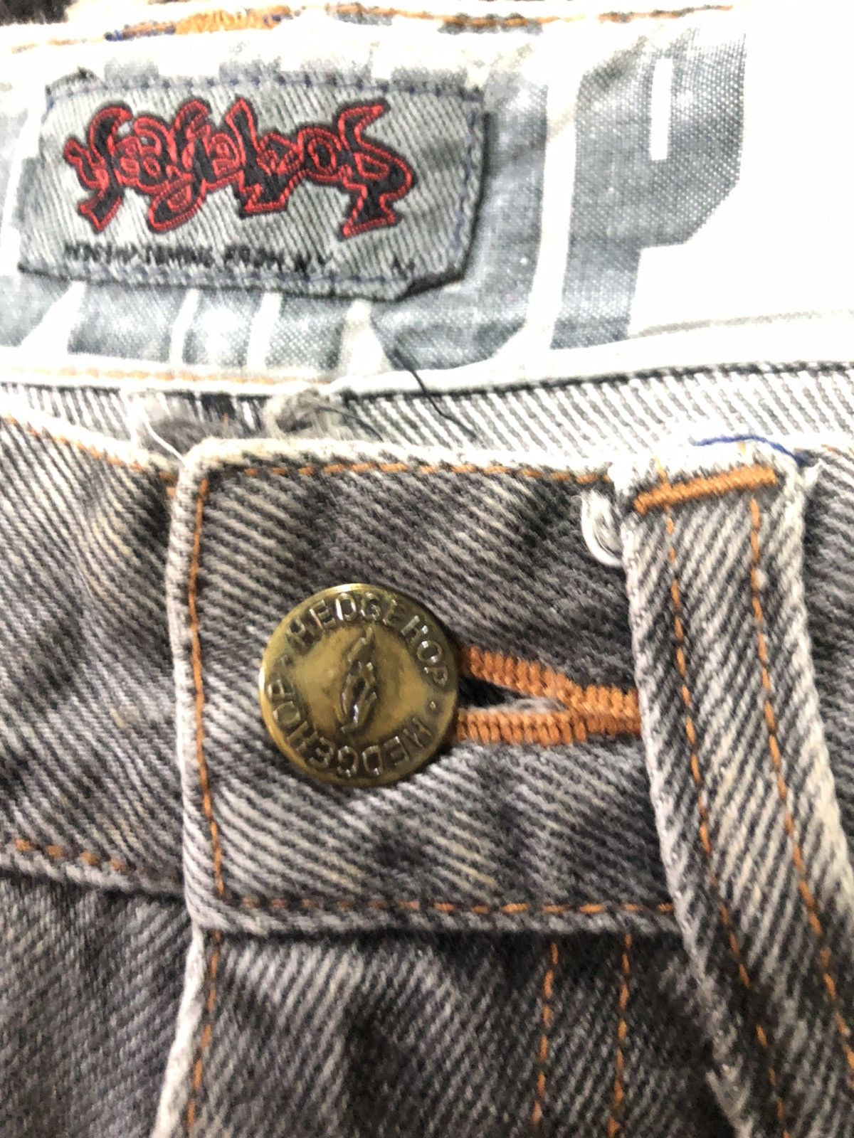 Vintage VINTAGE HED GEHOP COMING FROM NY DISTRESSED DENIM Size US 30 / EU 46 - 11 Thumbnail