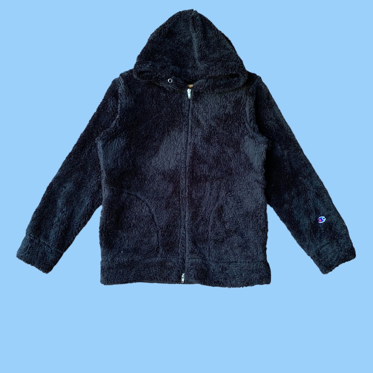 Champion × Vintage Vintage Champion fleece jacket hooded Size US L / EU 52-54 / 3 - 1 Thumbnail