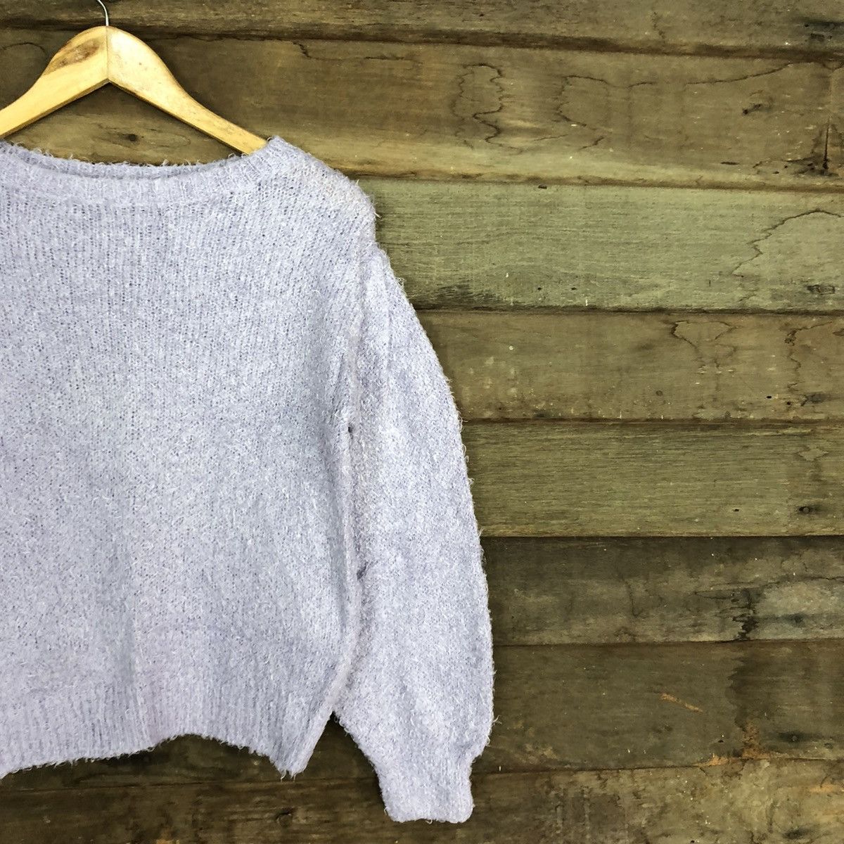 Japanese Brand DL GU Japan Purple Mohair shag shaggy Knitwear #B637 Size S / US 4 / IT 40 - 5 Thumbnail