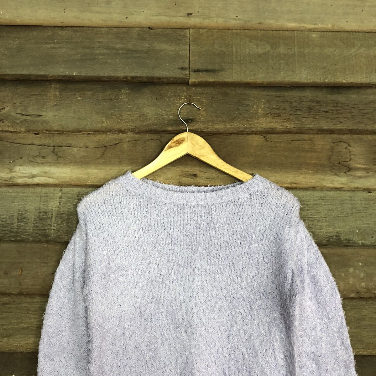Japanese Brand DL GU Japan Purple Mohair shag shaggy Knitwear #B637 Size S / US 4 / IT 40 - 9 Thumbnail
