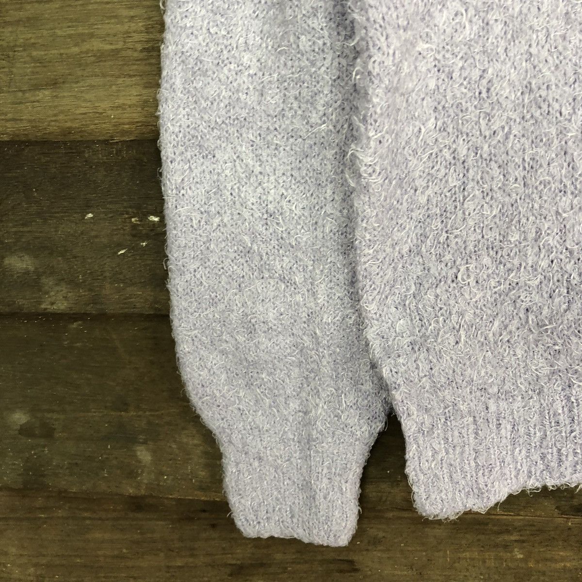 Japanese Brand DL GU Japan Purple Mohair shag shaggy Knitwear #B637 Size S / US 4 / IT 40 - 6 Thumbnail