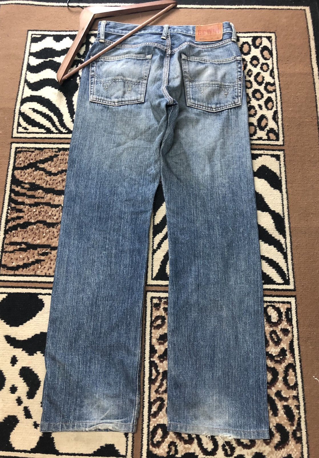 Edwin × Vintage VINTAGE SELVEDGE EDWIN 505zx DISTRESSED DENIM Size US 30 / EU 46 - 9 Thumbnail