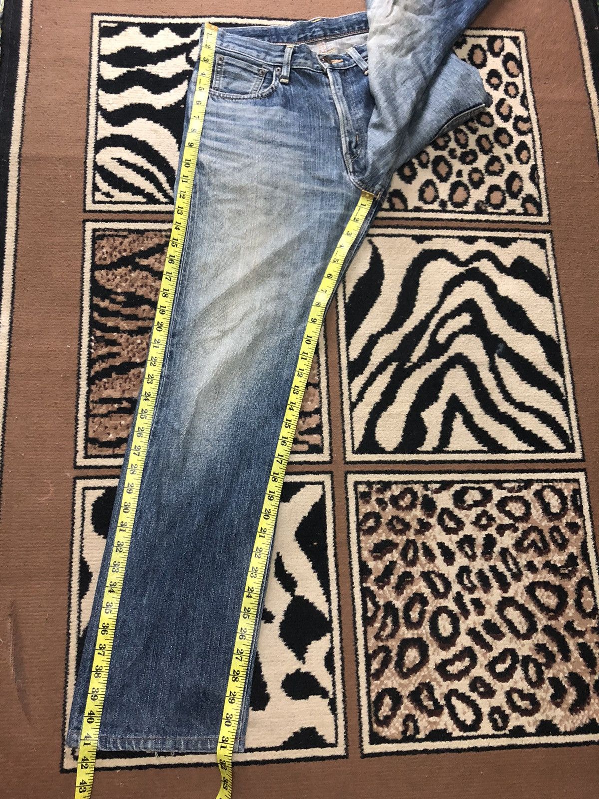 Edwin × Vintage VINTAGE SELVEDGE EDWIN 505zx DISTRESSED DENIM Size US 30 / EU 46 - 16 Thumbnail