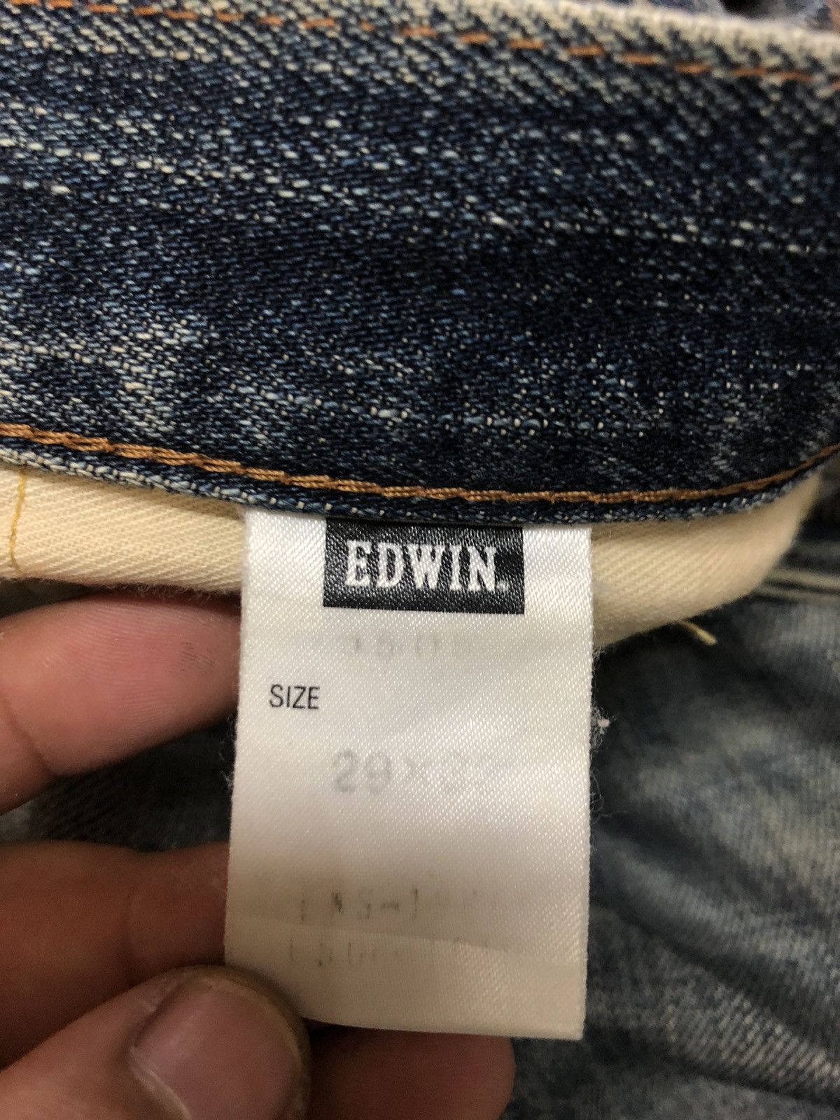 Edwin × Vintage VINTAGE SELVEDGE EDWIN 505zx DISTRESSED DENIM Size US 30 / EU 46 - 7 Thumbnail