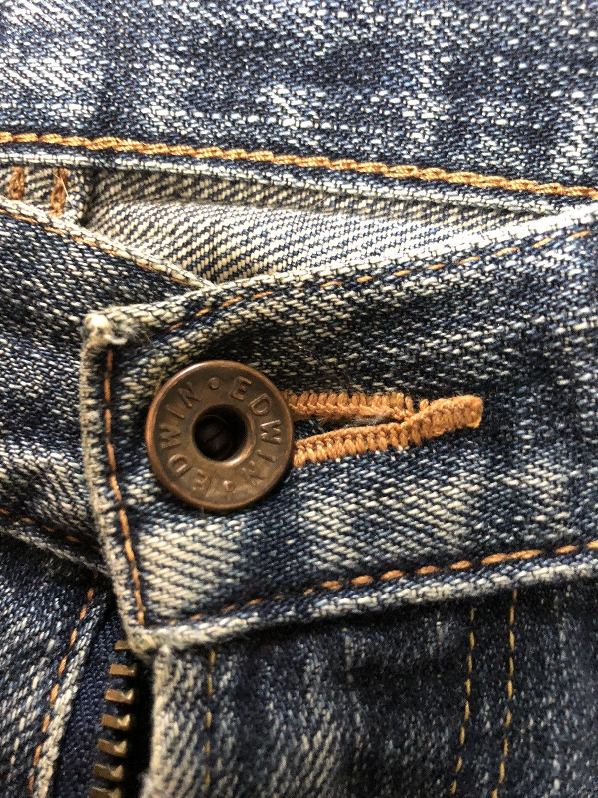Edwin × Vintage VINTAGE SELVEDGE EDWIN 505zx DISTRESSED DENIM Size US 30 / EU 46 - 5 Thumbnail