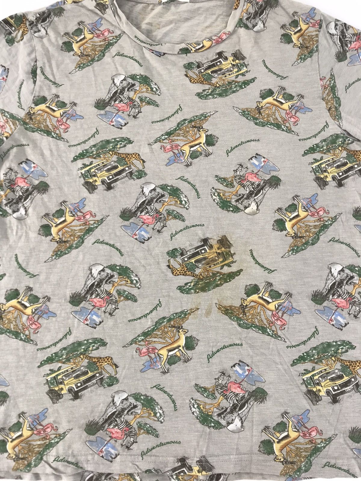 Japanese Brand Adventorous Night Safari Over Printed Tee Size M / US 6-8 / IT 42-44 - 3 Thumbnail