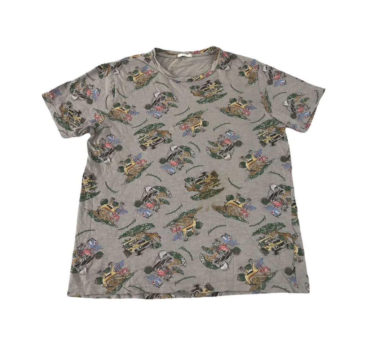 Japanese Brand Adventorous Night Safari Over Printed Tee Size M / US 6-8 / IT 42-44 - 1 Thumbnail