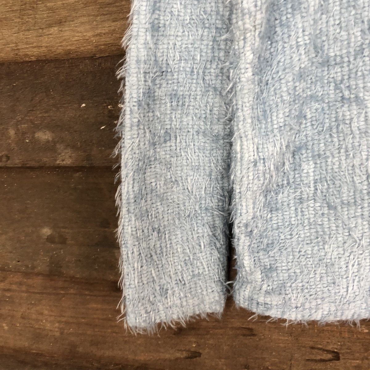 Homespun Knitwear × Japanese Brand DL DrosKip Blue Mohair fur shag shaggy Knitwear #B639 Size M / US 6-8 / IT 42-44 - 6 Thumbnail