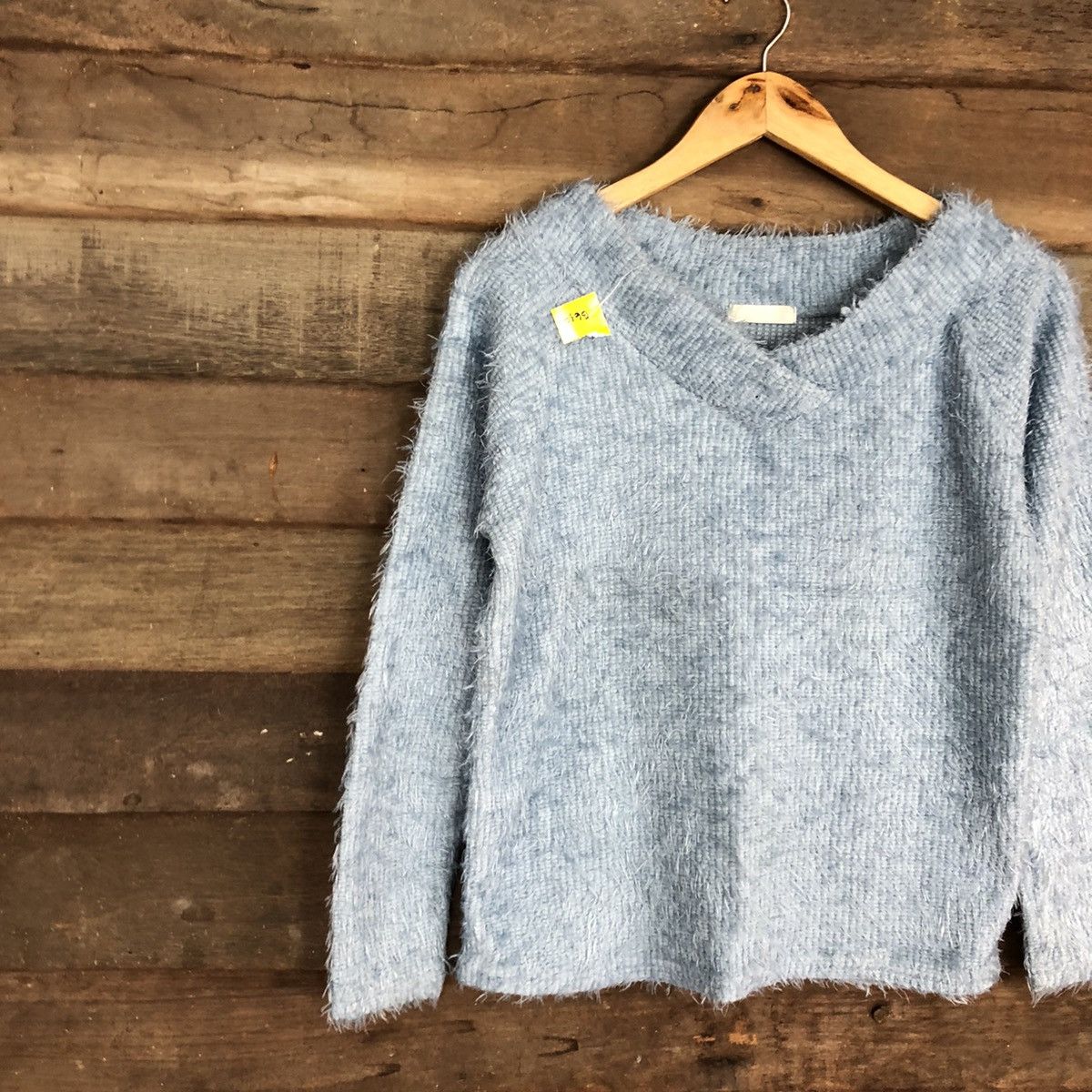 Homespun Knitwear × Japanese Brand DL DrosKip Blue Mohair fur shag shaggy Knitwear #B639 Size M / US 6-8 / IT 42-44 - 7 Thumbnail