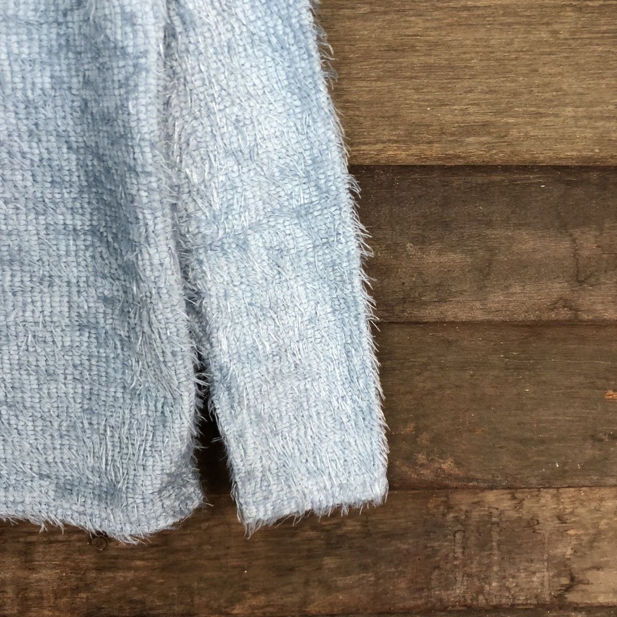 Homespun Knitwear × Japanese Brand DL DrosKip Blue Mohair fur shag shaggy Knitwear #B639 Size M / US 6-8 / IT 42-44 - 4 Thumbnail