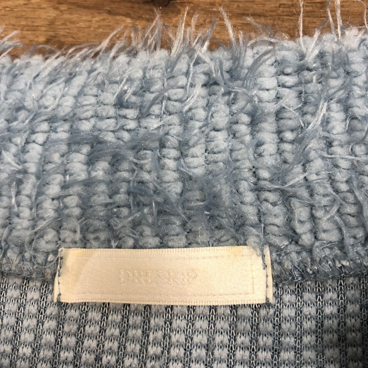 Homespun Knitwear × Japanese Brand DL DrosKip Blue Mohair fur shag shaggy Knitwear #B639 Size M / US 6-8 / IT 42-44 - 11 Thumbnail
