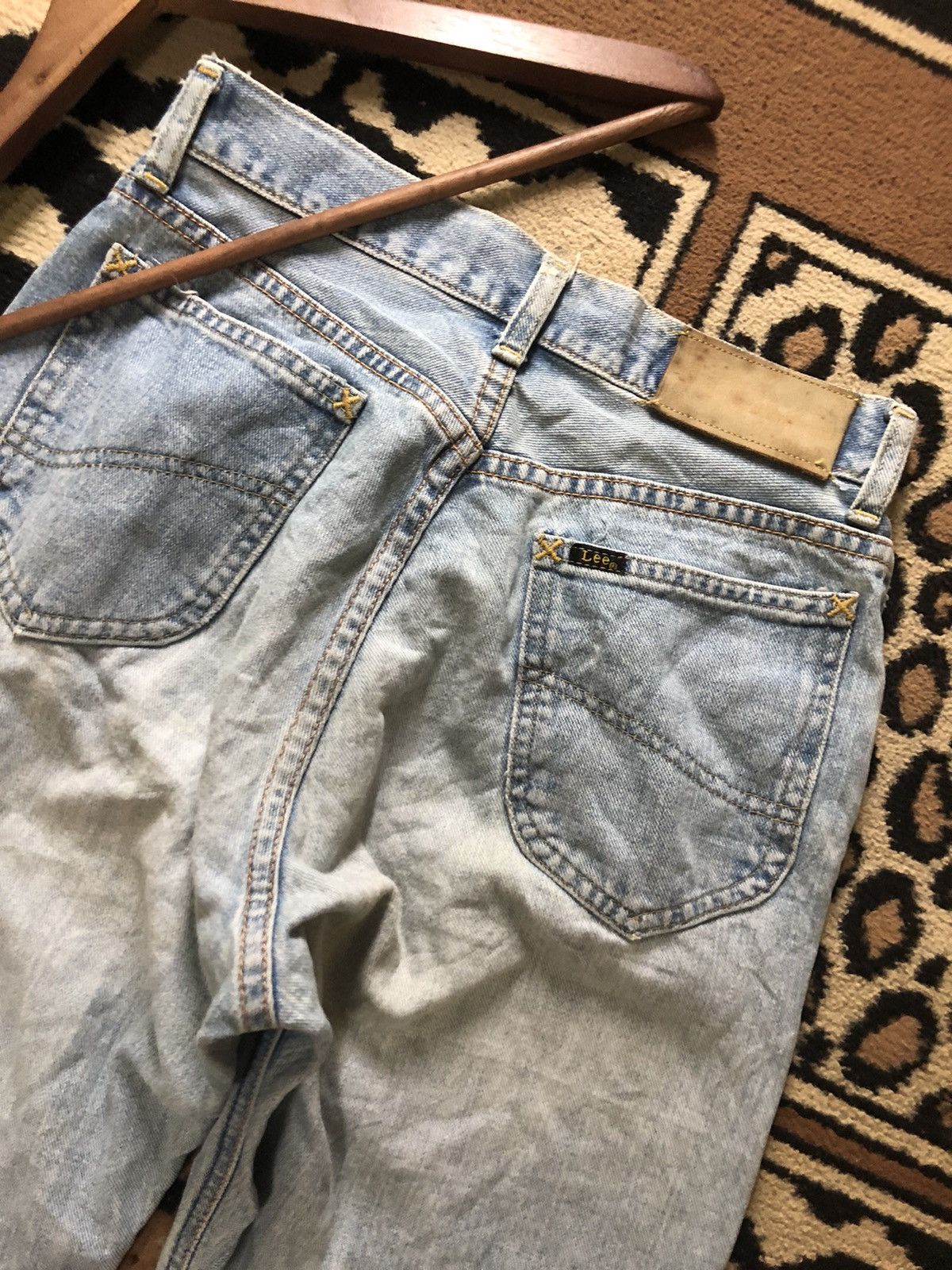 Lee × Salvage × Vintage VINTAGE SELVEDGE MISS LEE RIDER LIGHT BLUE DISTRESSED DENIM Size US 28 / EU 44 - 12 Thumbnail