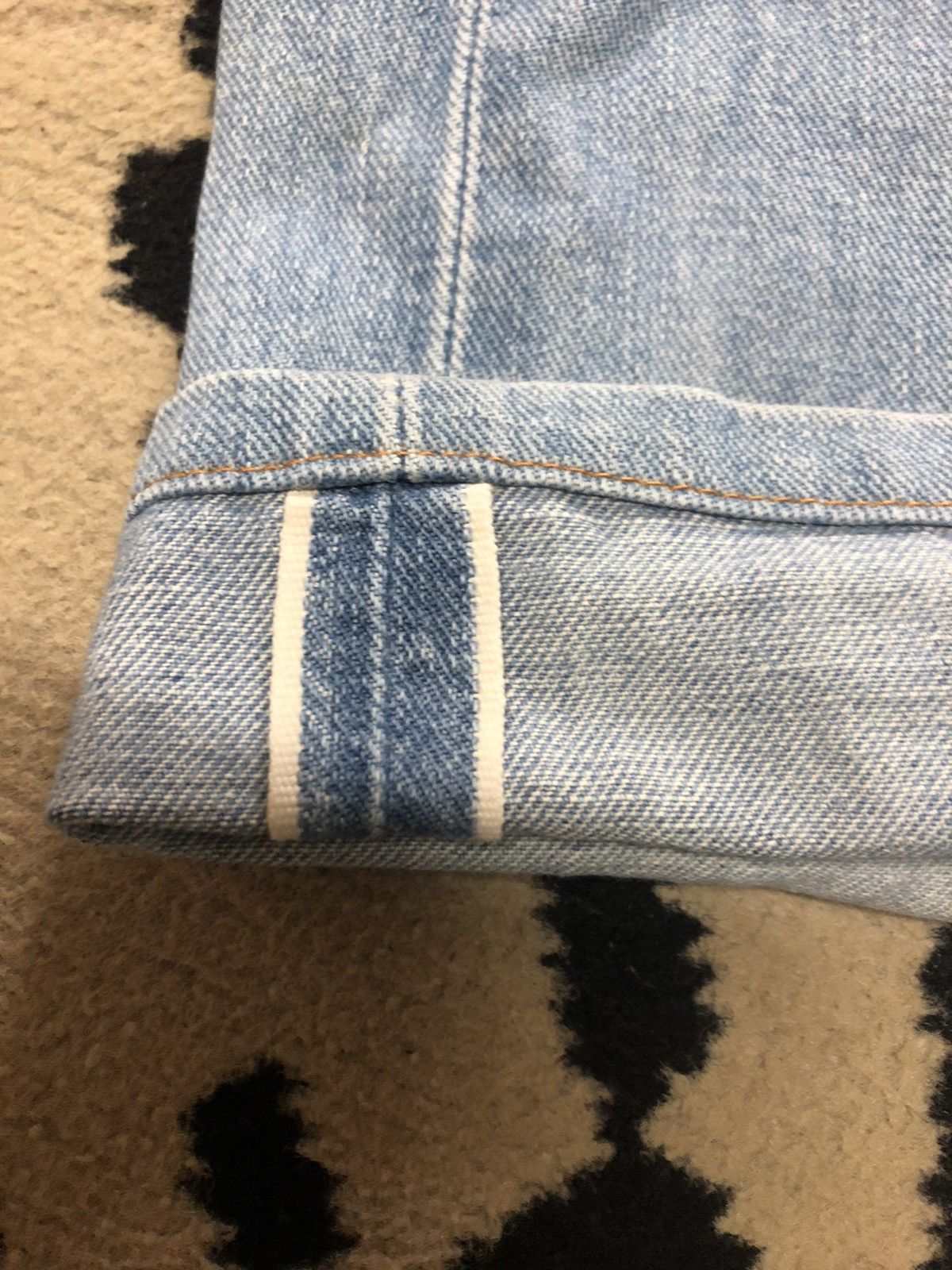 Lee × Salvage × Vintage VINTAGE SELVEDGE MISS LEE RIDER LIGHT BLUE DISTRESSED DENIM Size US 28 / EU 44 - 3 Thumbnail