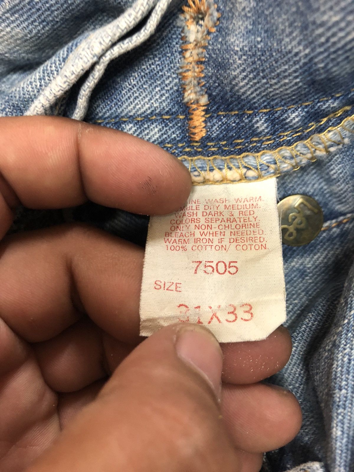 Lee × Salvage × Vintage VINTAGE SELVEDGE MISS LEE RIDER LIGHT BLUE DISTRESSED DENIM Size US 28 / EU 44 - 7 Thumbnail