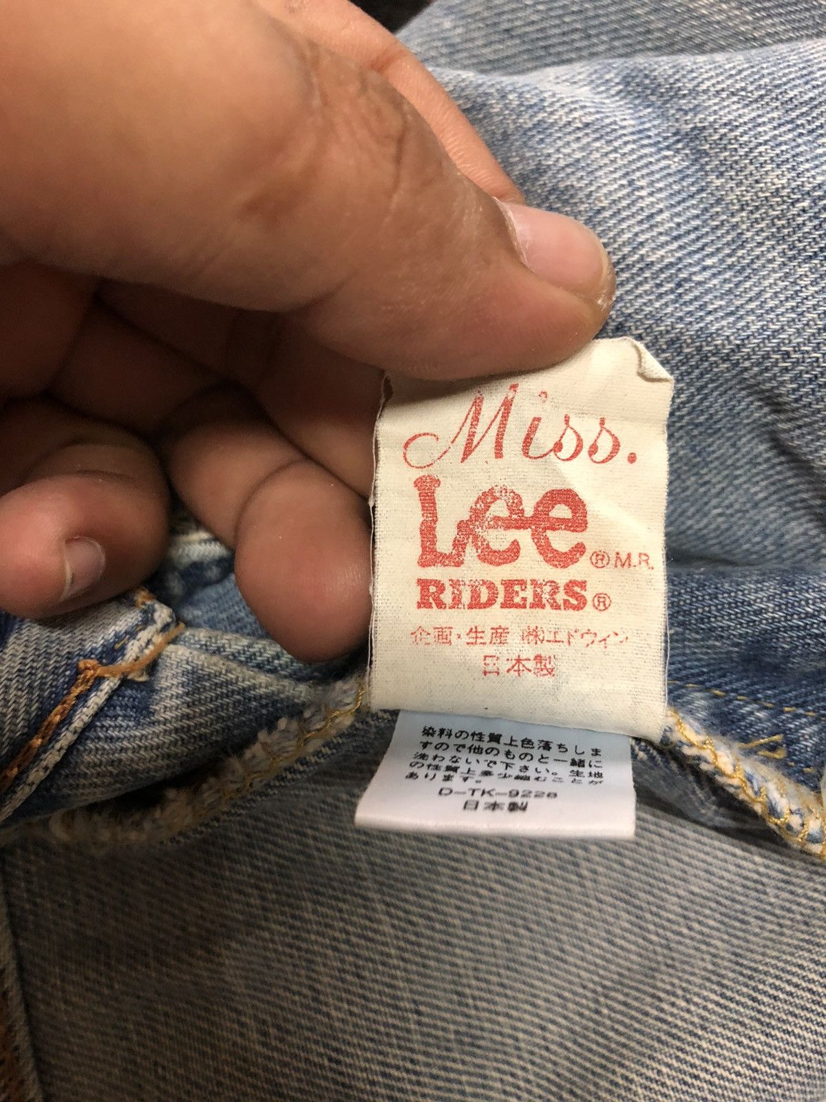 Lee × Salvage × Vintage VINTAGE SELVEDGE MISS LEE RIDER LIGHT BLUE DISTRESSED DENIM Size US 28 / EU 44 - 8 Thumbnail