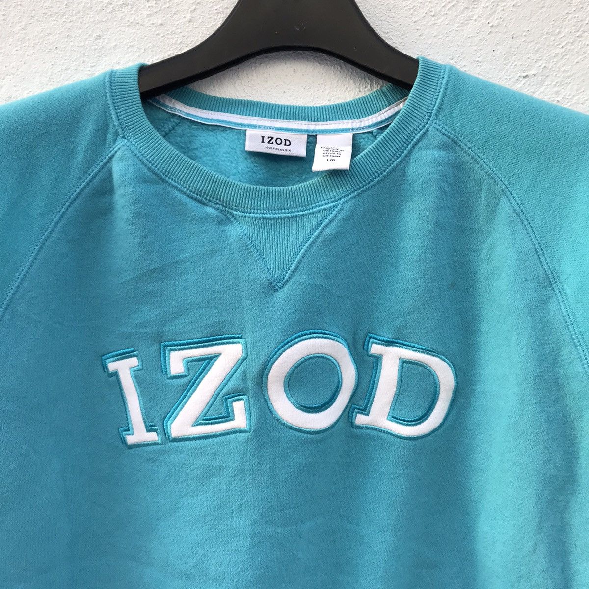 Izod Izod Big Logo Embroidered Crewneck Sweatshirt Size US L / EU 52-54 / 3 - 2 Thumbnail