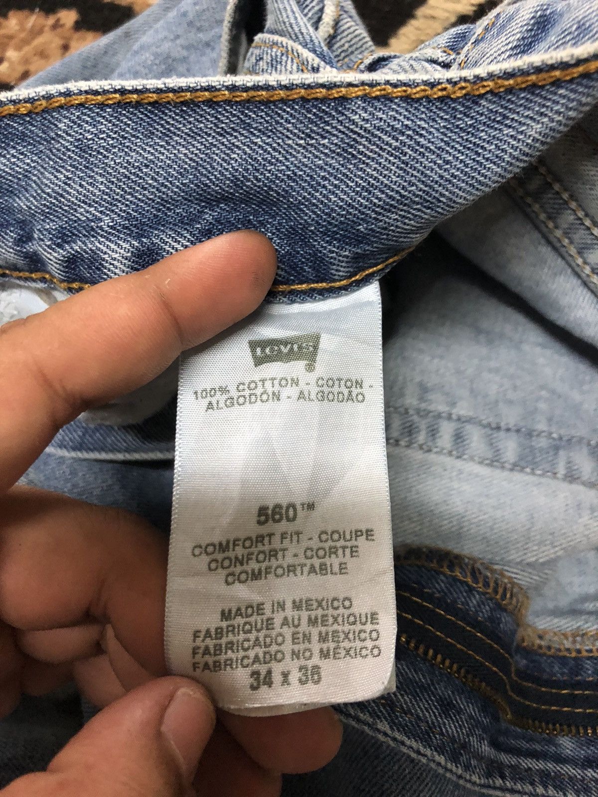 Levi's × Vintage VINTAGE LEVIS 560 COMFORT FIT LIGHT BLUE WASH DISTRESED Size US 32 / EU 48 - 6 Thumbnail