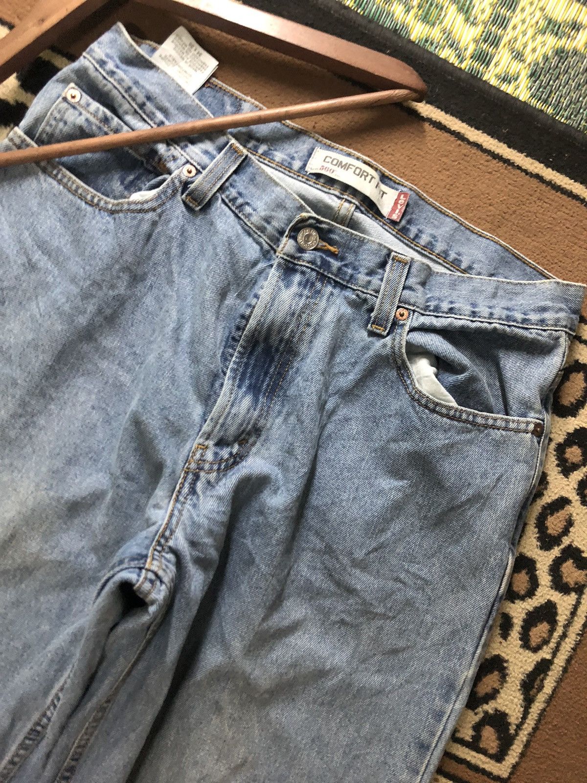 Levi's × Vintage VINTAGE LEVIS 560 COMFORT FIT LIGHT BLUE WASH DISTRESED Size US 32 / EU 48 - 3 Thumbnail