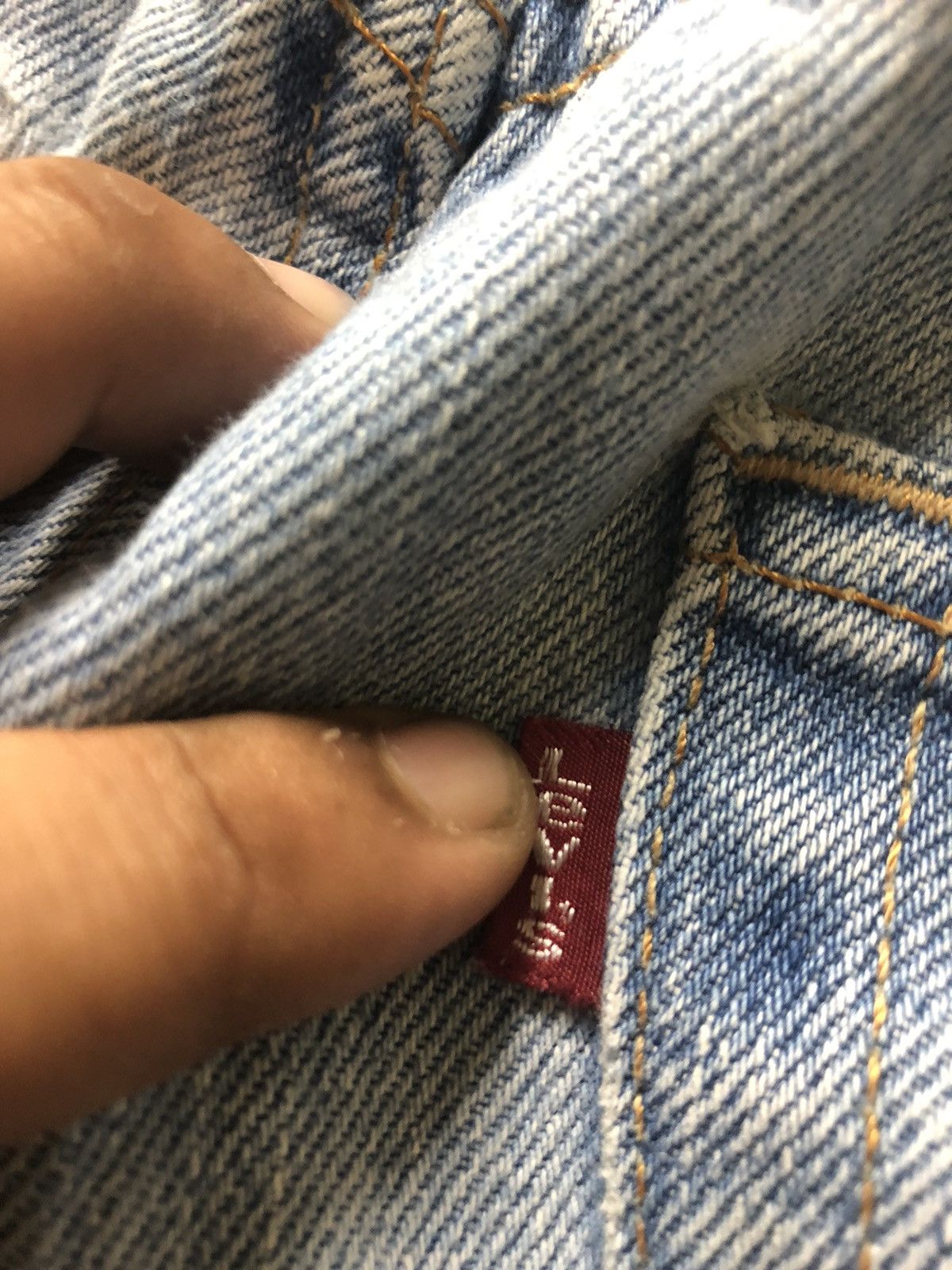 Levi's Vintage Clothing × Vintage VTG LEVIS 505 REGULAR FIT STRAIGHT LEG LIGHT BLUE WASH DENI Size US 34 / EU 50 - 4 Thumbnail