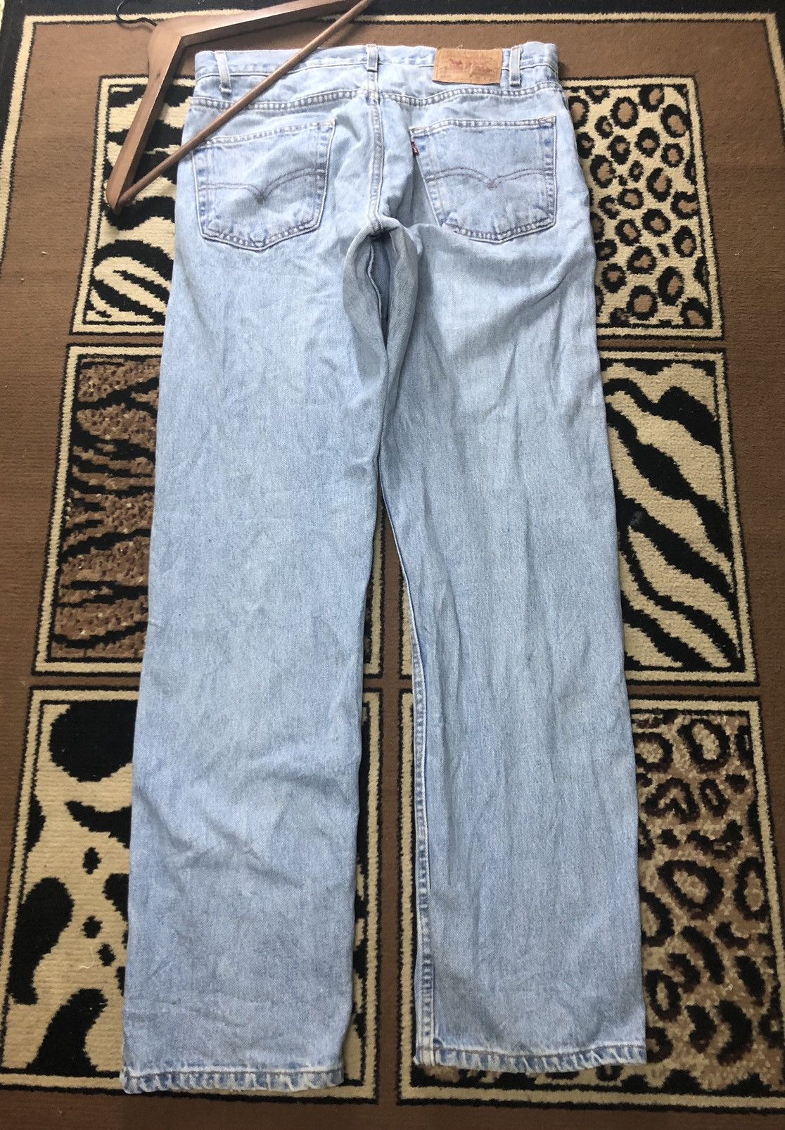 Levi's Vintage Clothing × Vintage VTG LEVIS 505 REGULAR FIT STRAIGHT LEG LIGHT BLUE WASH DENI Size US 34 / EU 50 - 5 Thumbnail