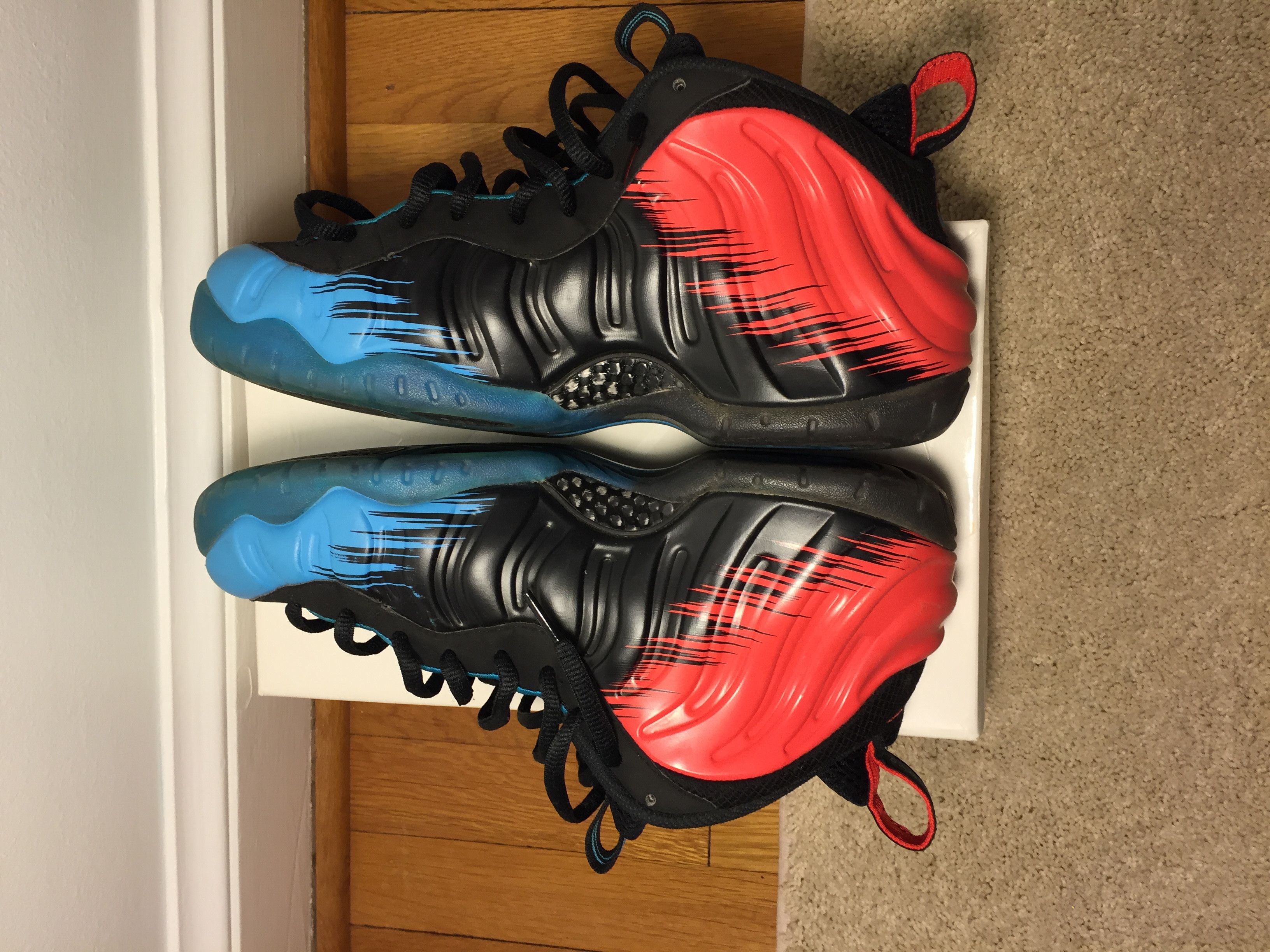 Nike air foamposite spiderman best sale